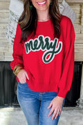 Red Merry Christmas Sweatshirt
