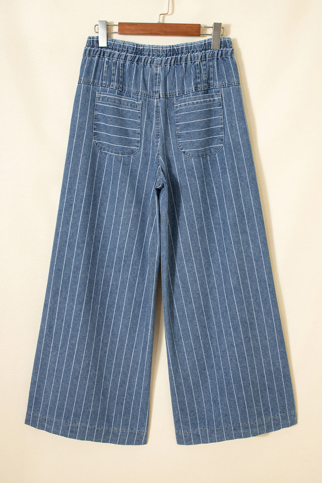 Sky Stripe Wide-Leg Jeans