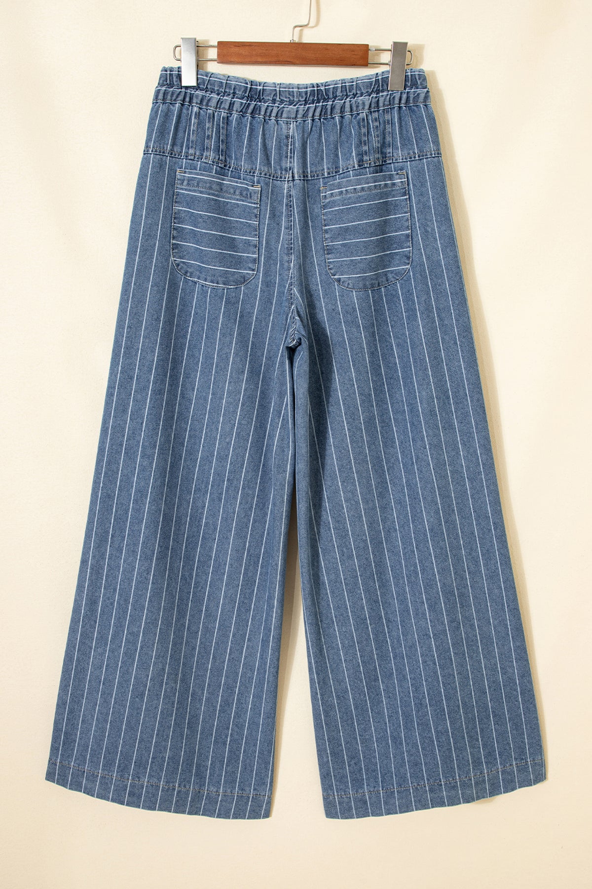 Sky Stripe Wide-Leg Jeans