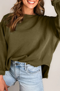 Seagrass Ribbed Patchwork Top