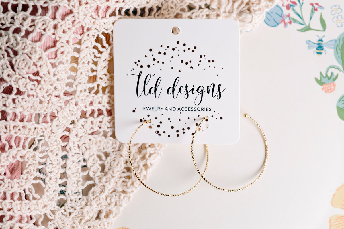 Dainty Gold Plated Hoops