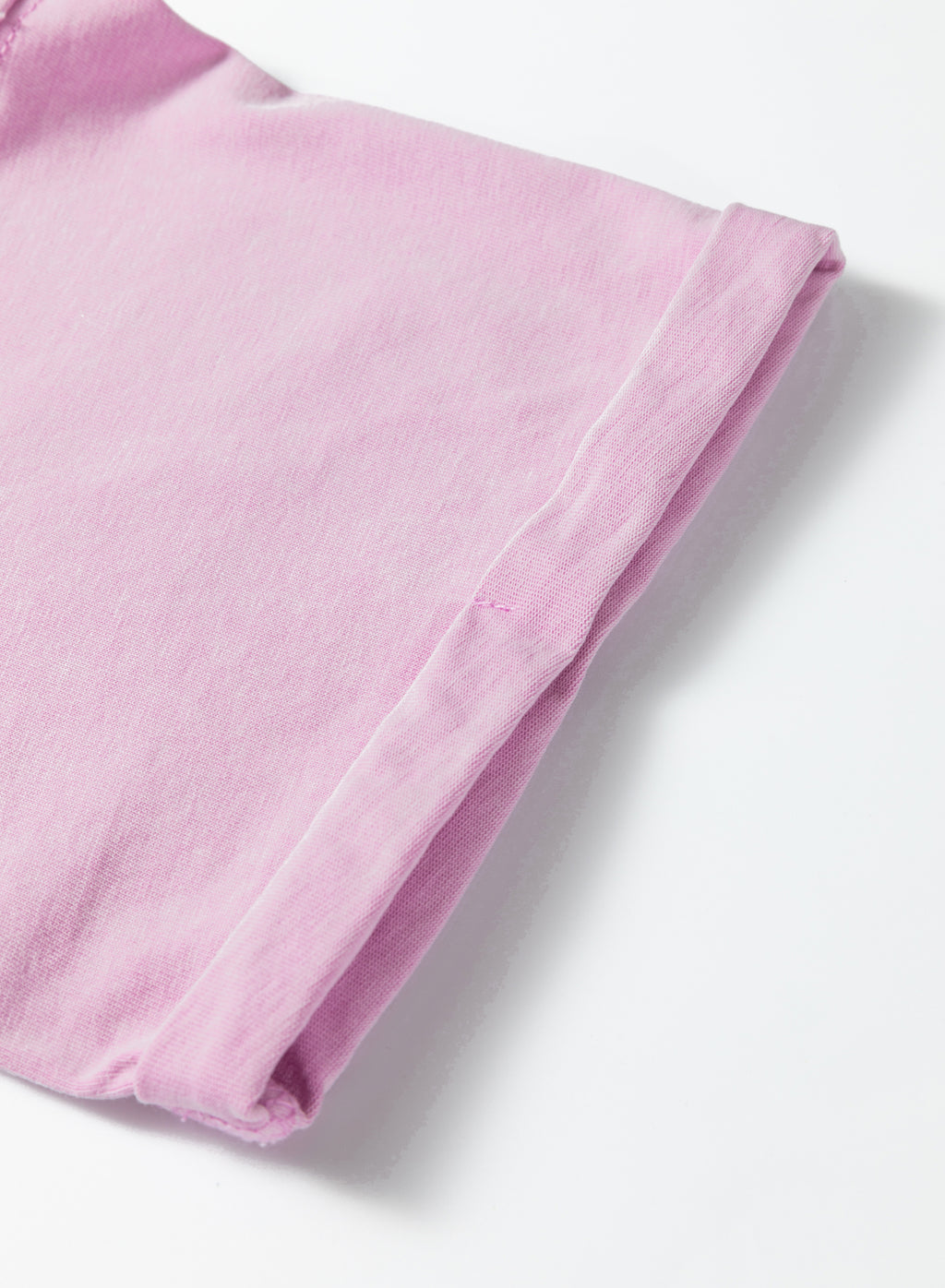 Lavendula 100% Cotton Mineral Wash Drop Shoulder Raw Edge Loose Tee