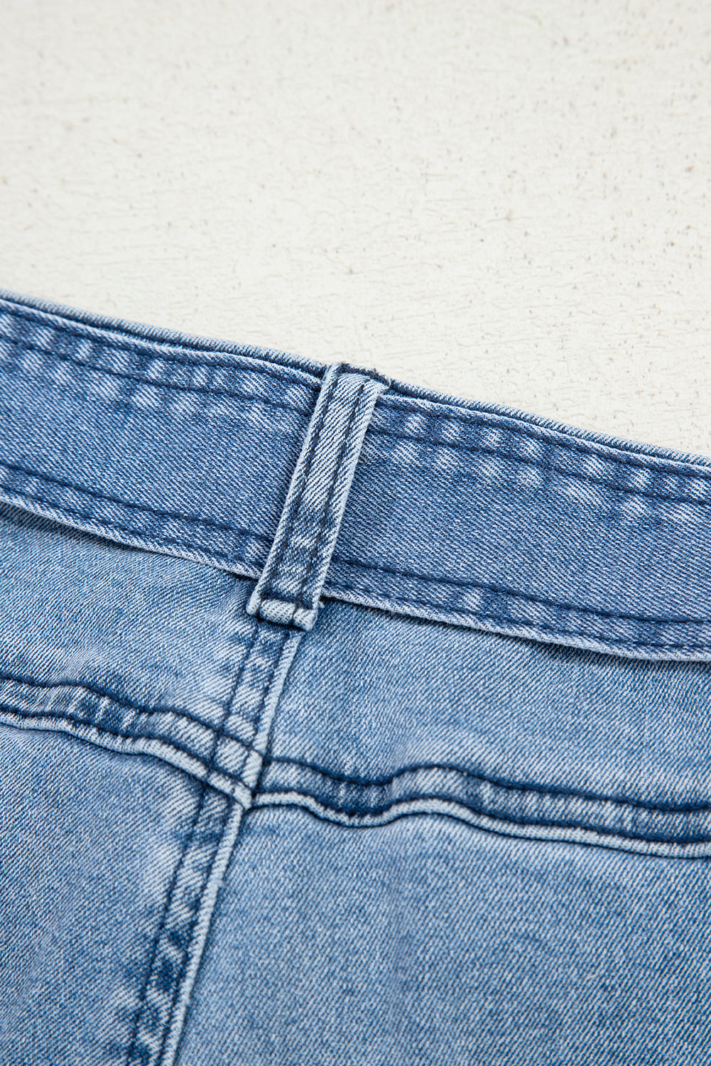 Beau Blue Western Washed Bow Knot Sash Wide Leg Jeans by Dear-Lover featuring a stylish sash and wide-leg cut.