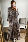 Leopard Print Maxi Dress