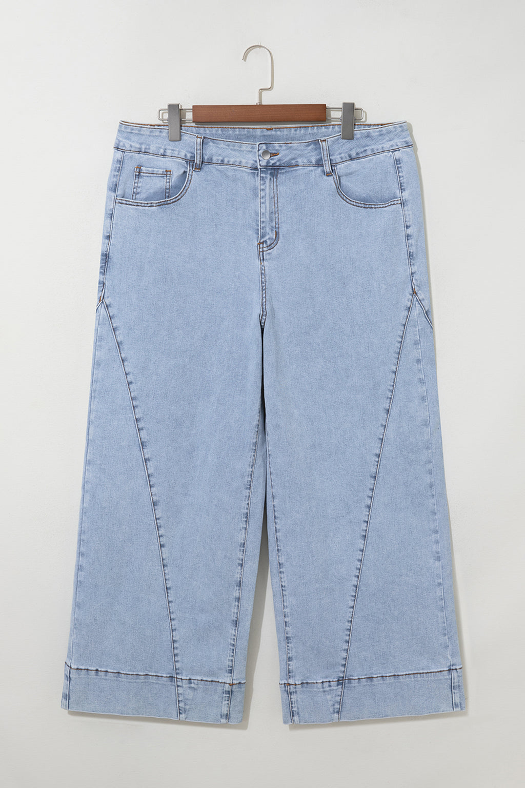 Plus Size Beau Blue Panel Jeans