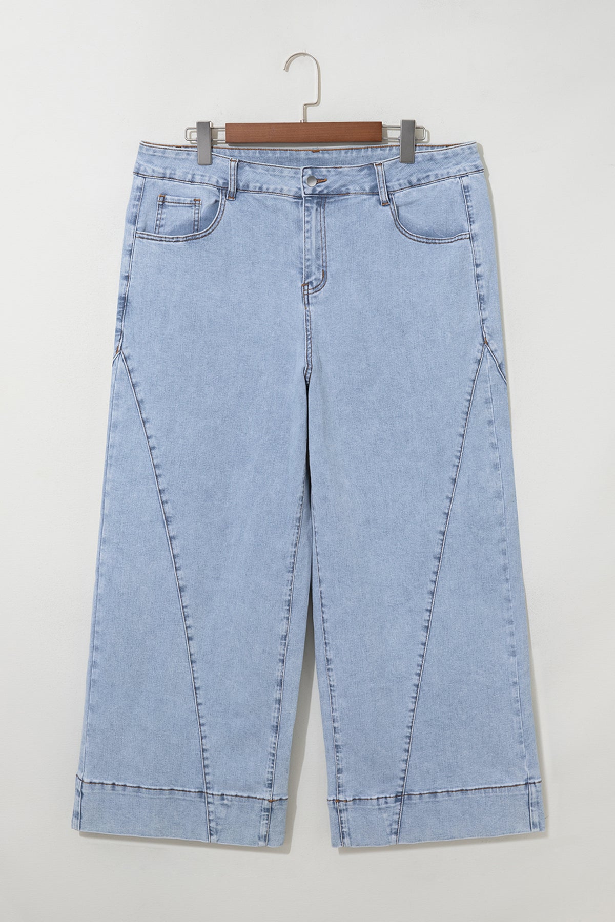 Plus Size Beau Blue Panel Jeans
