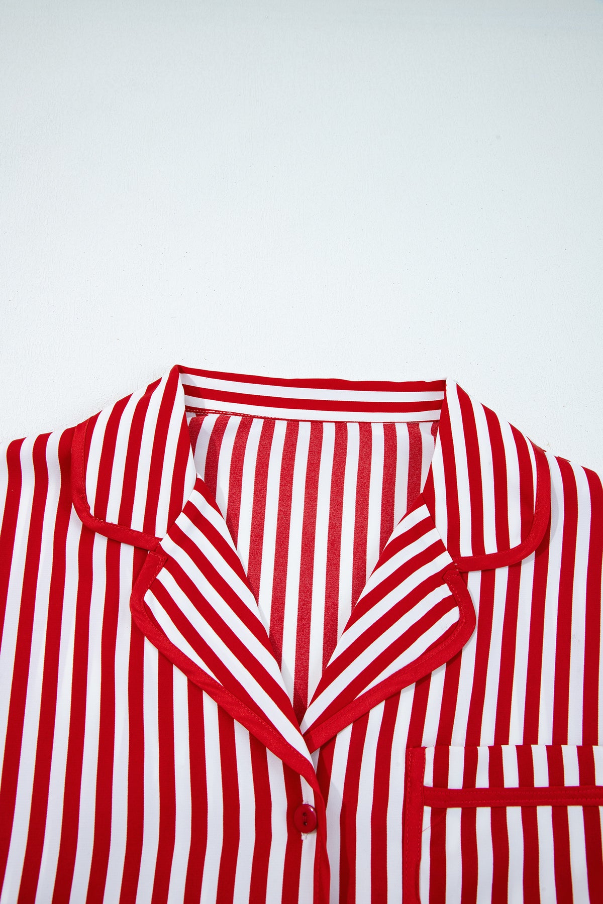 Red Stripe 2pcs Pajama Set