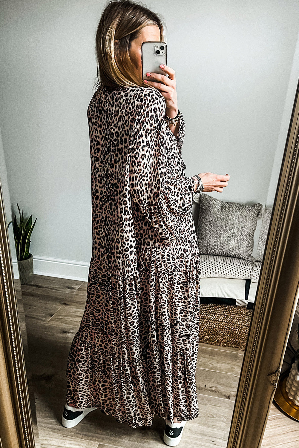 Leopard Print Maxi Dress