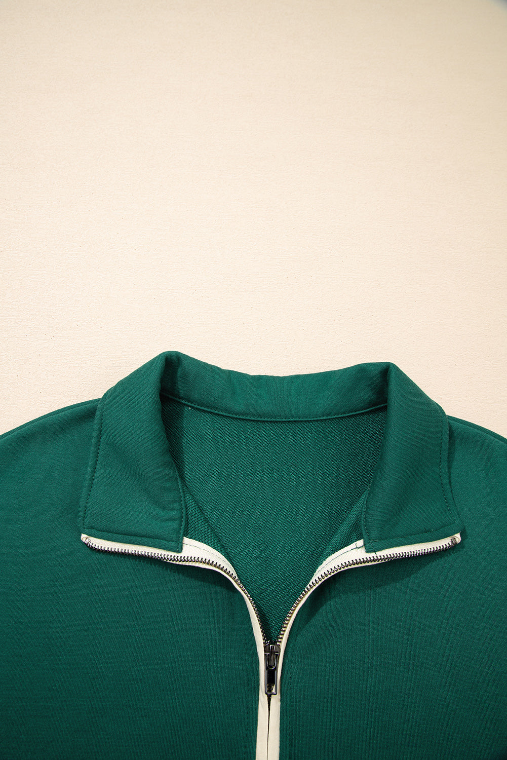 Evergreen Ruffle-Hem Mini Dress