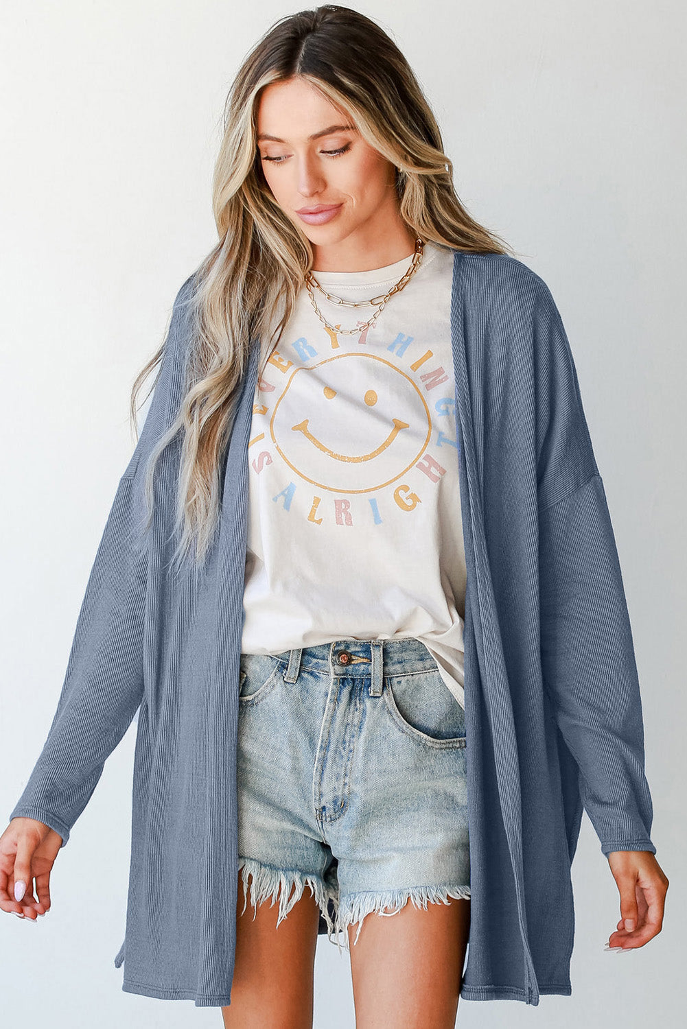 Blue Cardigan