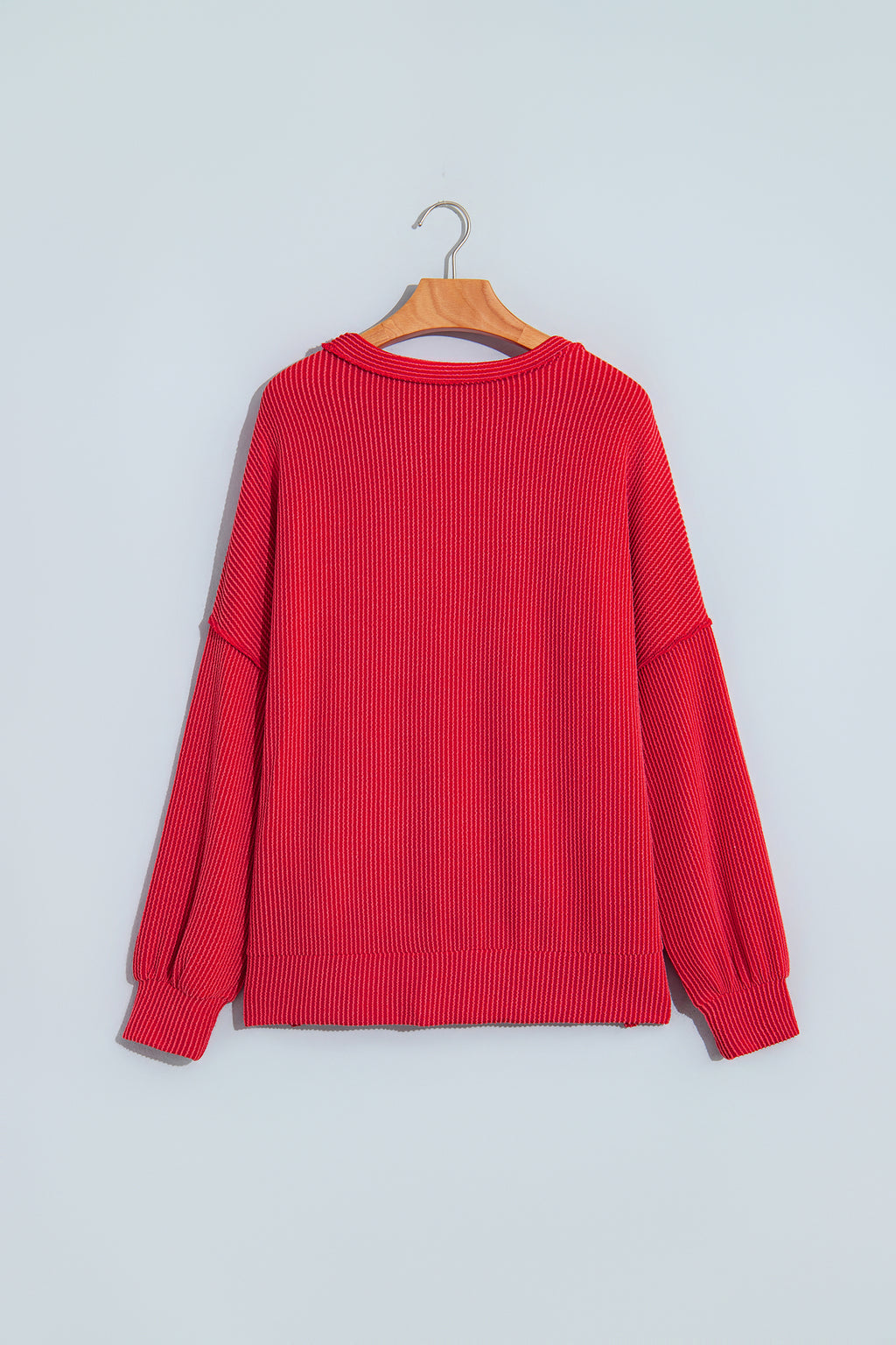 Fiery Red Plaid Patchwork Top