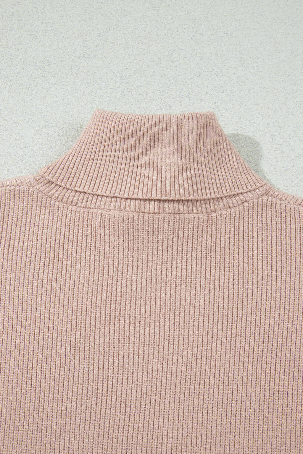 French Beige Split-Hem Sweater Vest