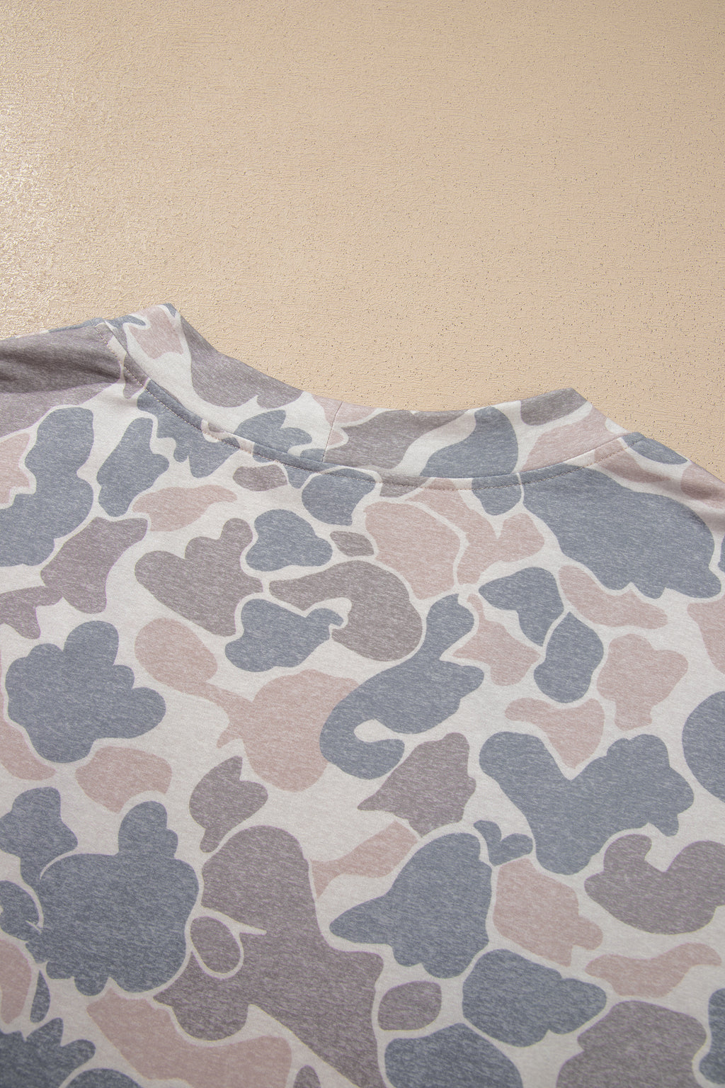 Multicolour Camouflage Open-Front Cardigan