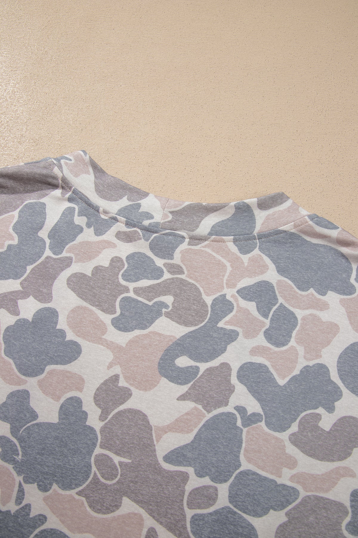Multicolour Camouflage Open-Front Cardigan