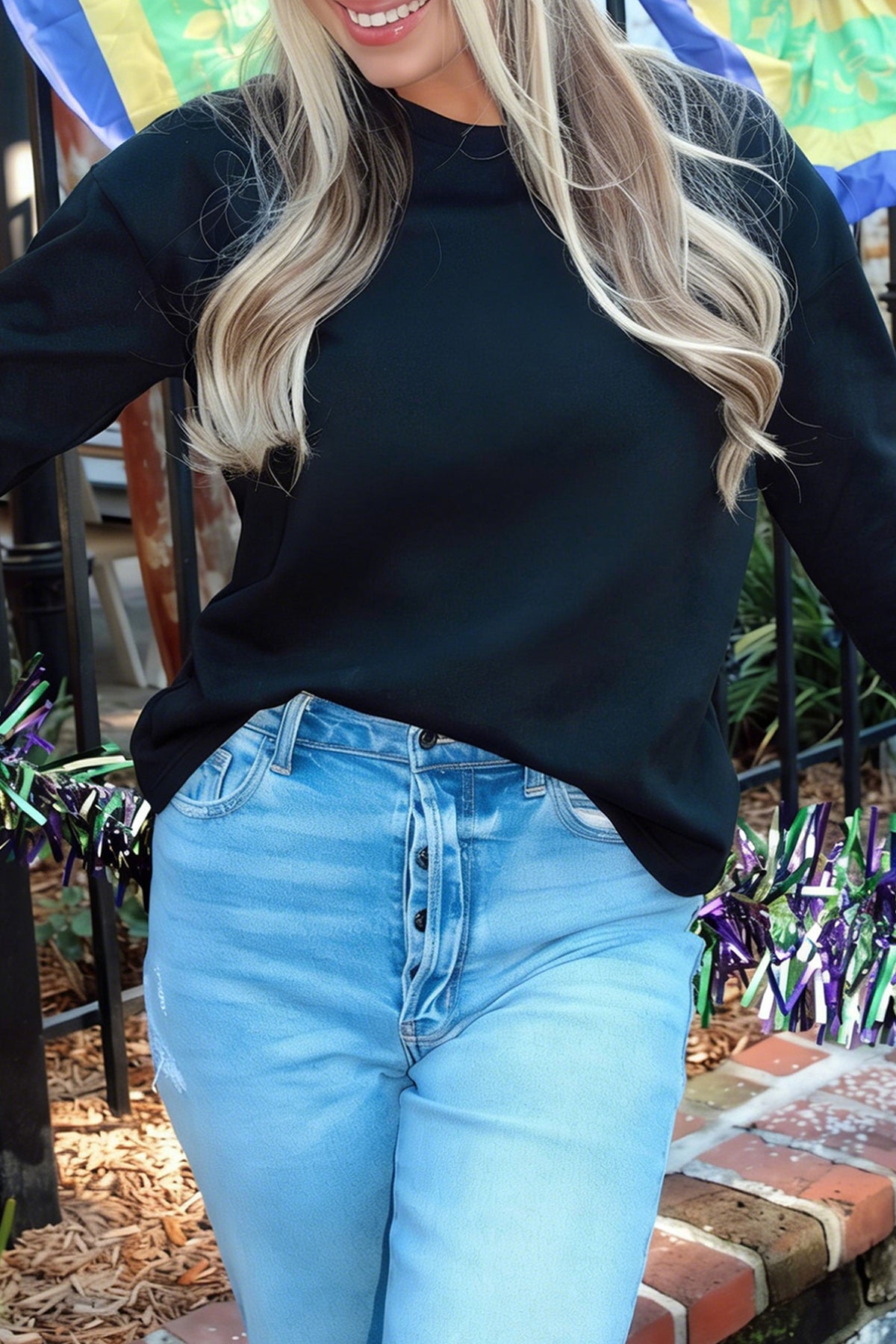 Black Long Sleeve Sweatshirt