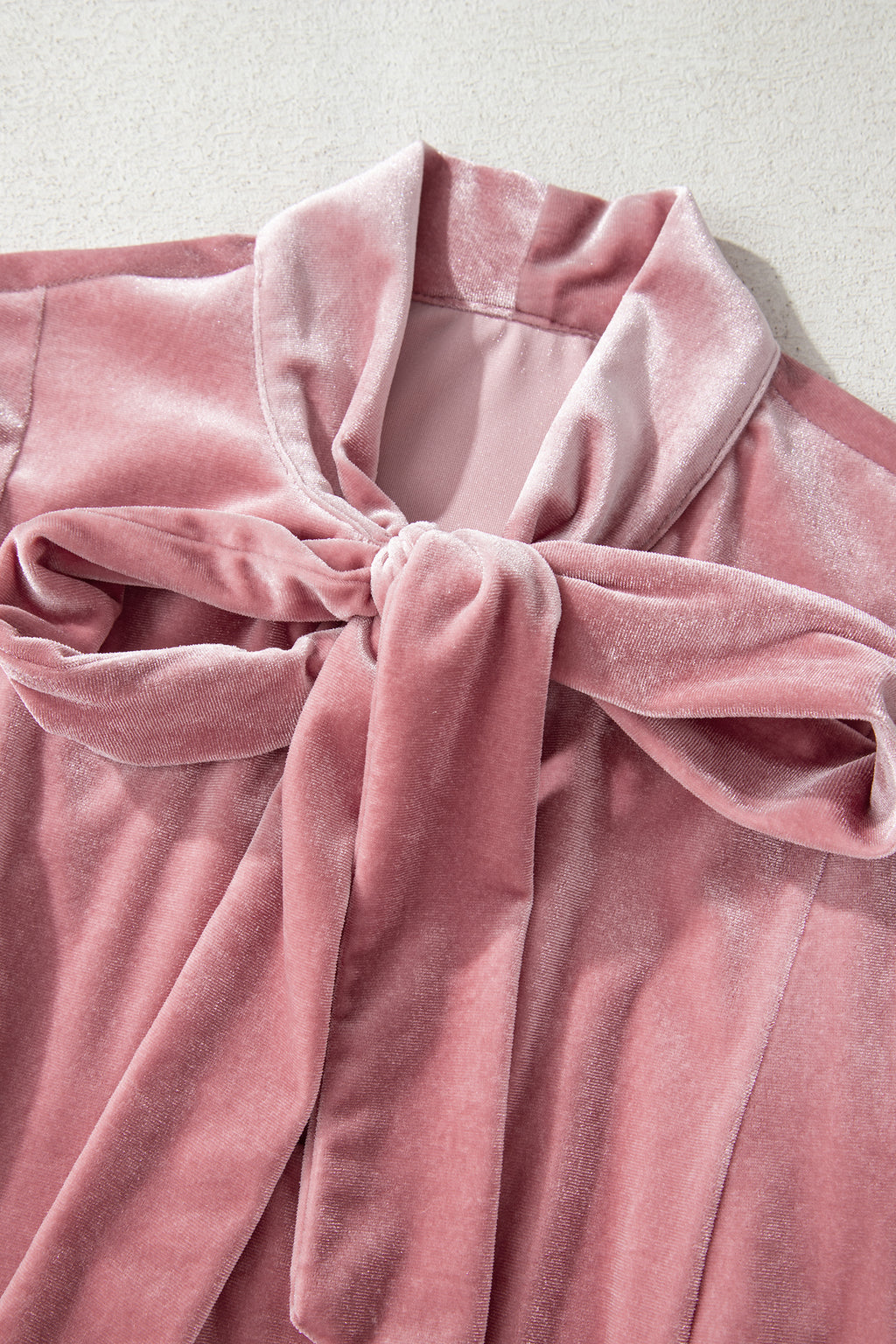 Fushia Velvet Bow Blouse