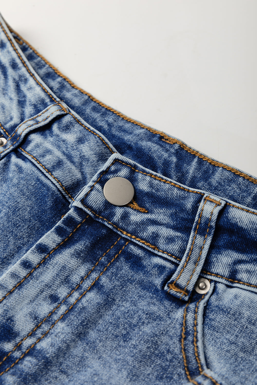Dear-Lover high waist jeans with center seam, cuffed hem, and straight-leg design, perfect for casual and stylish outfits.