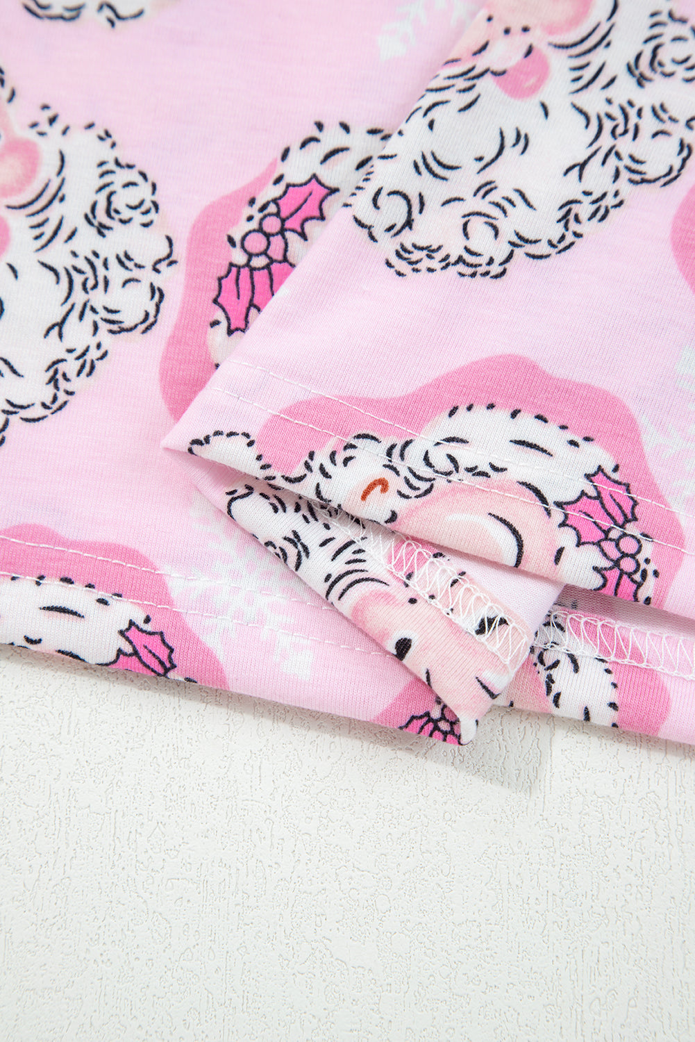 Pink Santa Claus 2pcs Lounge Set