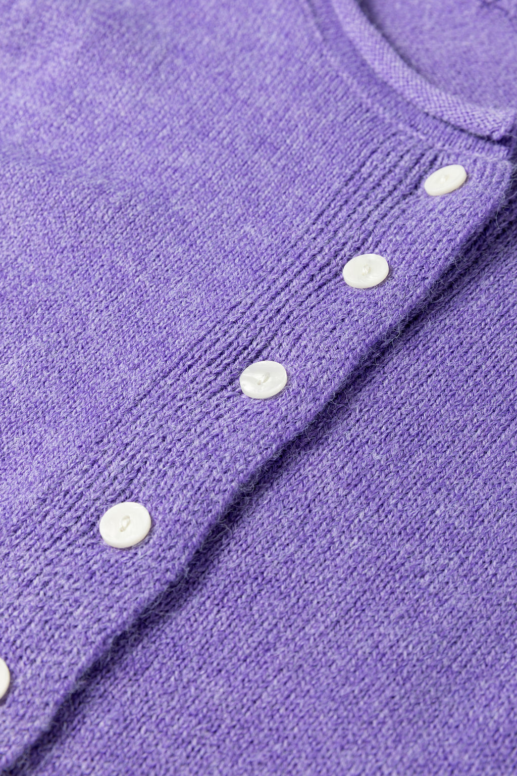 Solid Color Sweater Cardigan with Buttons