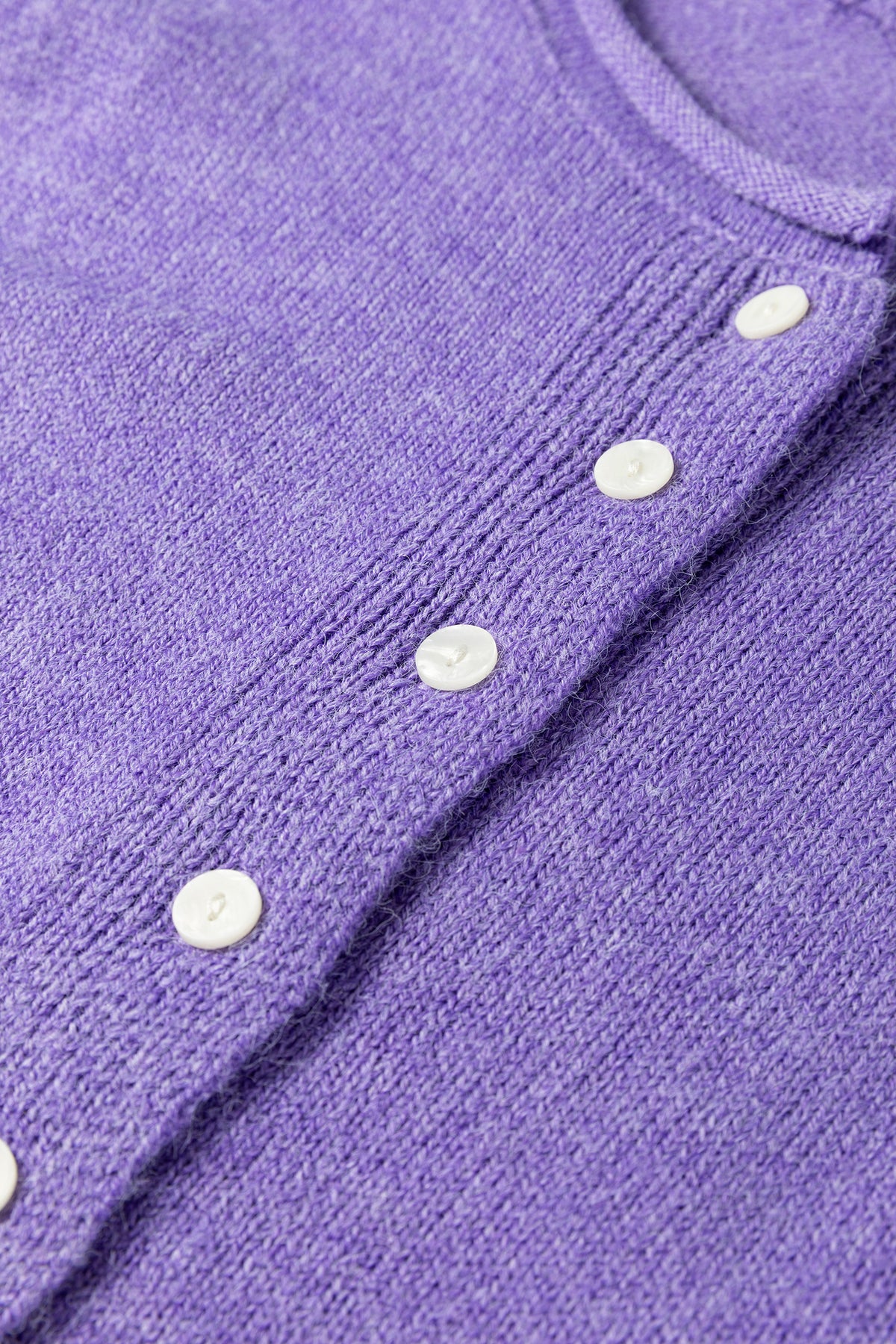 Solid Color Sweater Cardigan with Buttons
