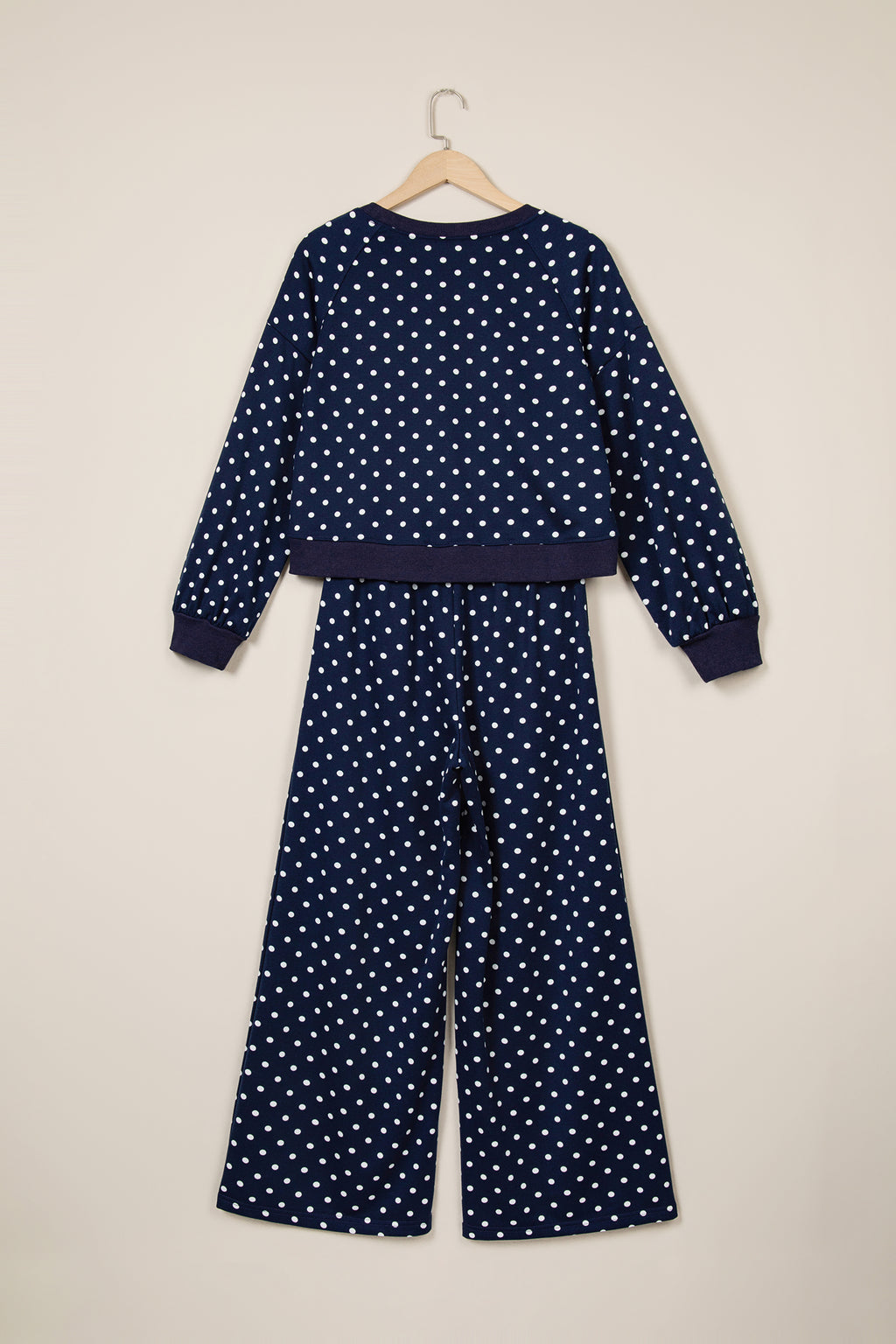 Polka Dot Wide-Leg Pant Set