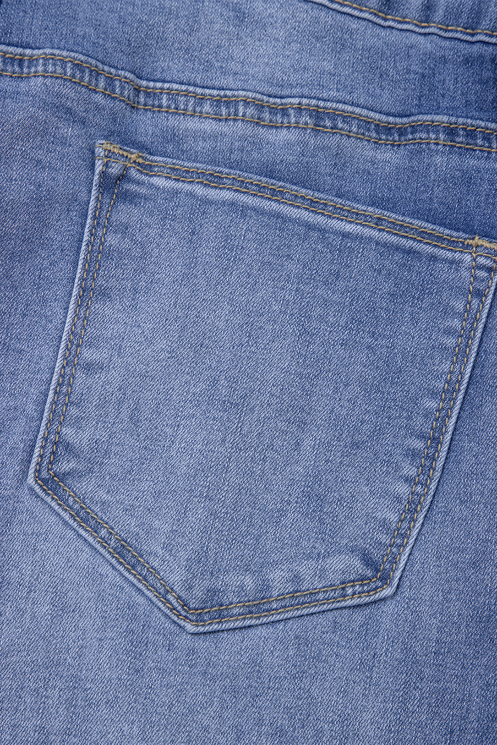 Beau Blue Center-Seam High-Rise Jeans