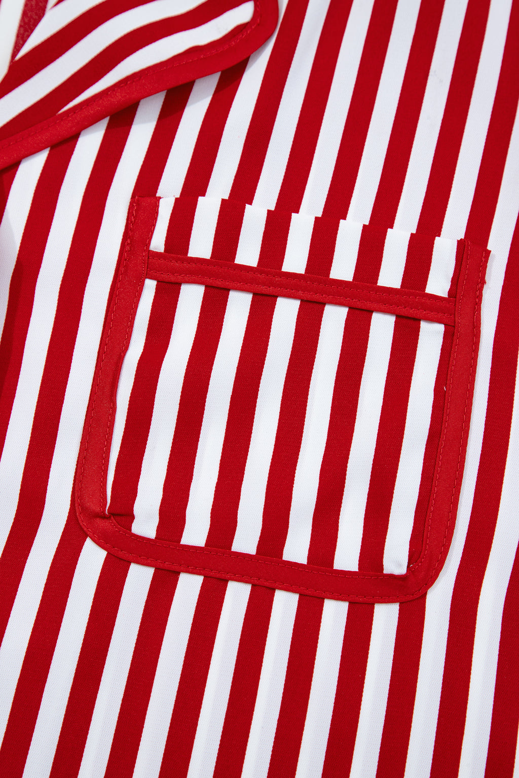 Red Stripe 2pcs Pajama Set