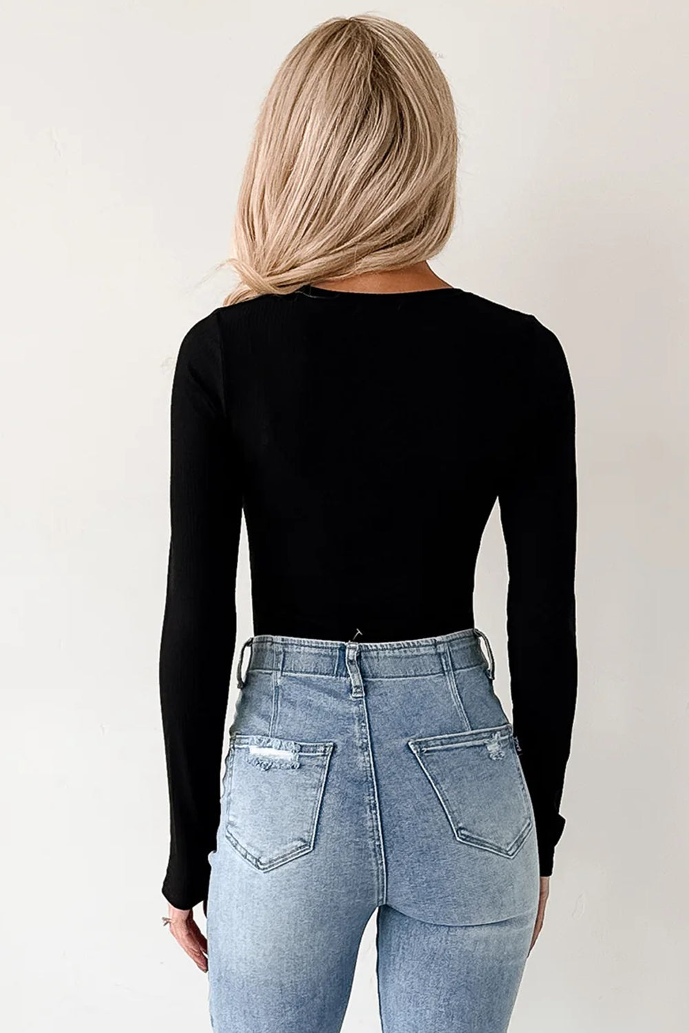 Black Long Sleeve Bodysuit