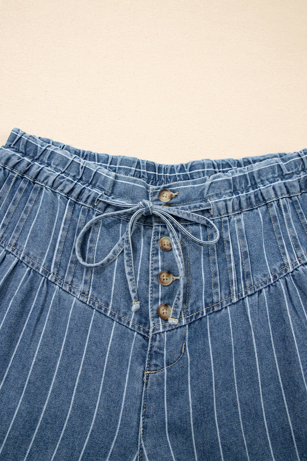 Sky Stripe Wide-Leg Jeans