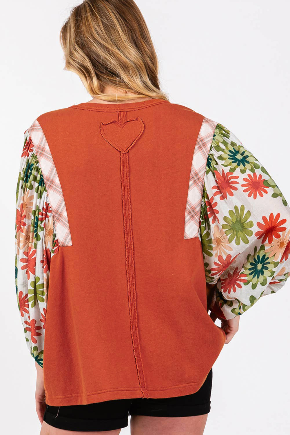 Desert Gold Floral Patchwork Blouse