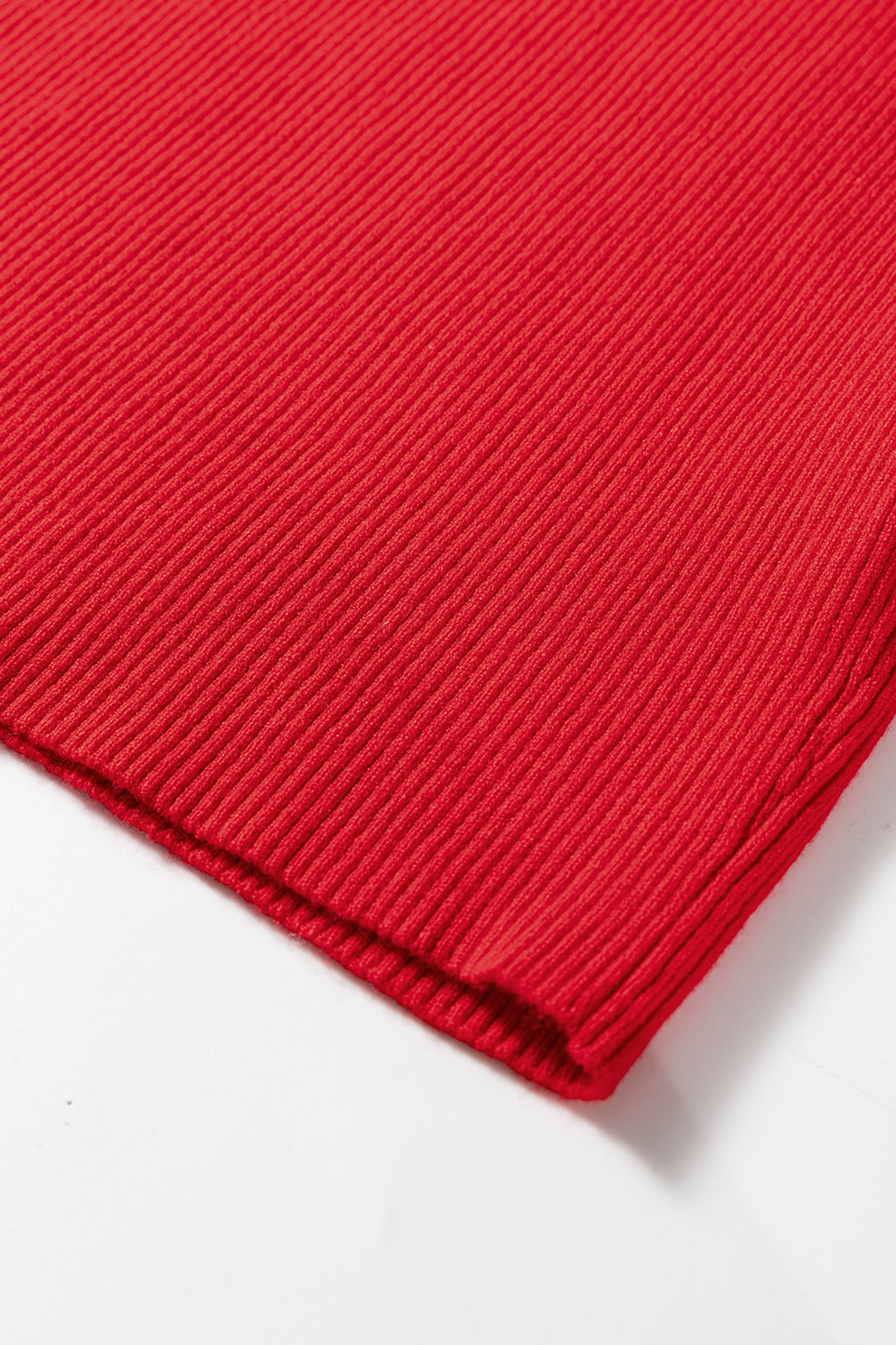 Red Sequin Sleeves Holiday Sweater