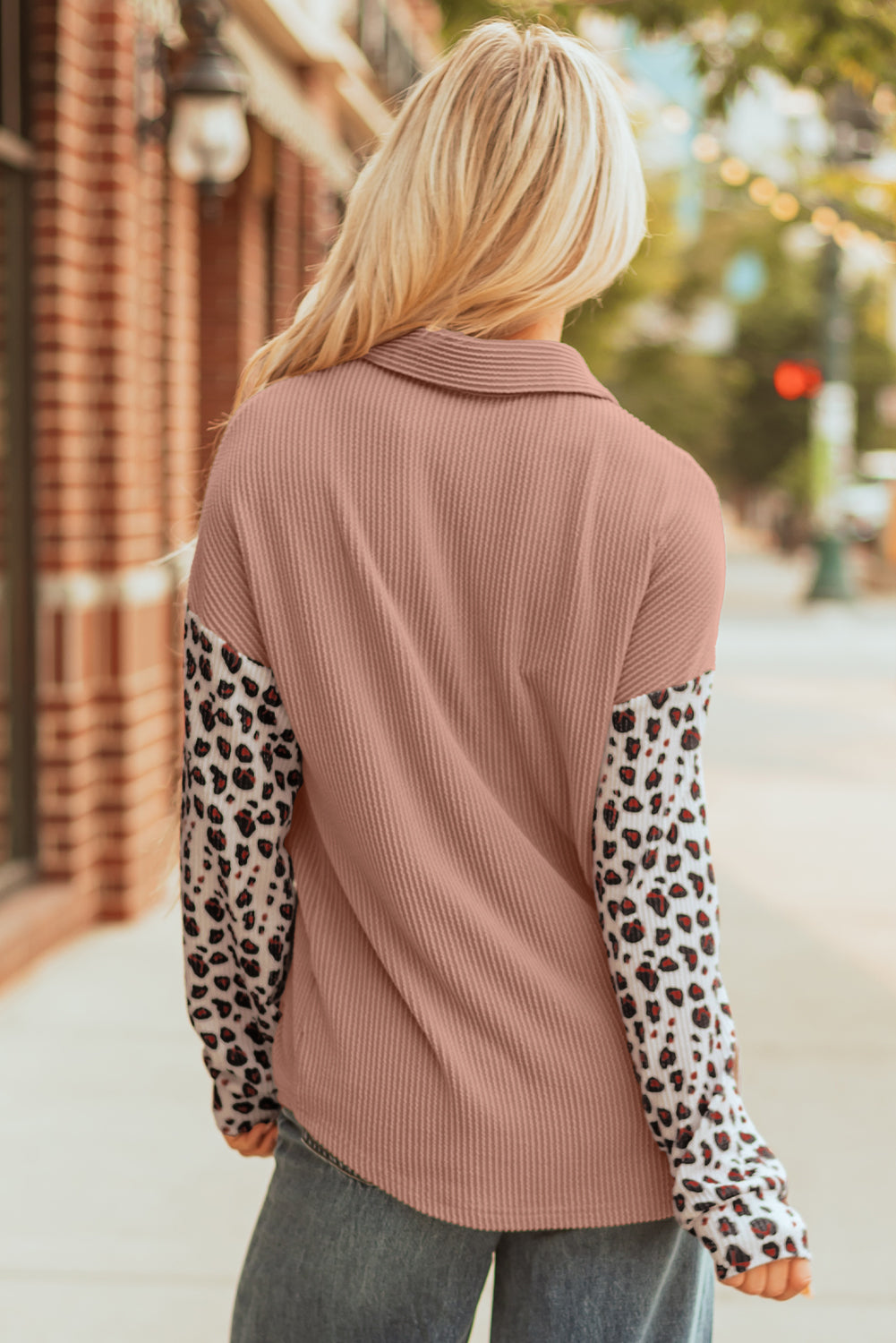 Rose Red Leopard Western Shacket