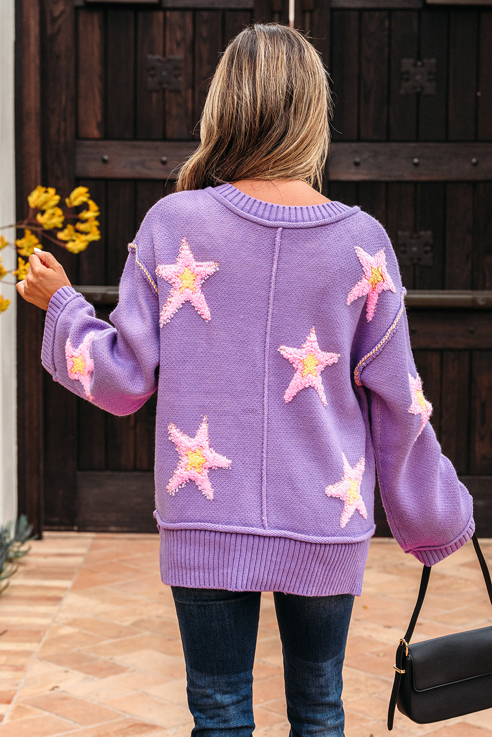 Lavendula Star Graphic Sweater