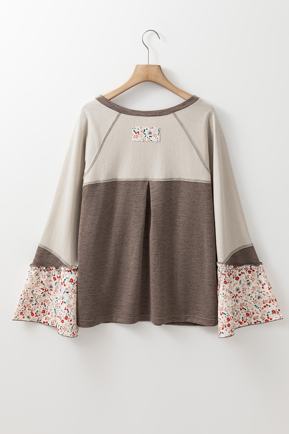 Goat Colorblock Floral Henley Top