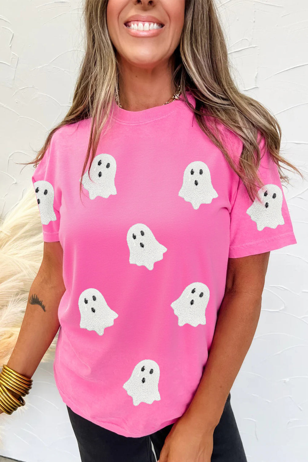 Sequin Ghost Graphic Tee