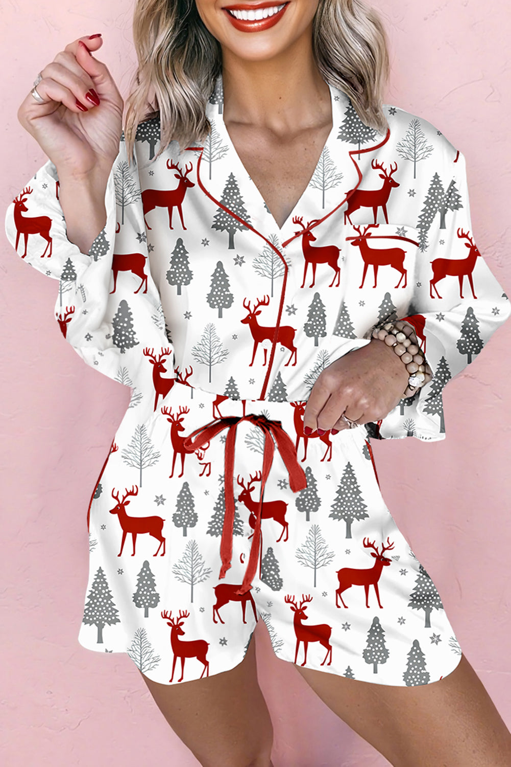 Christmas Pajama Short Set