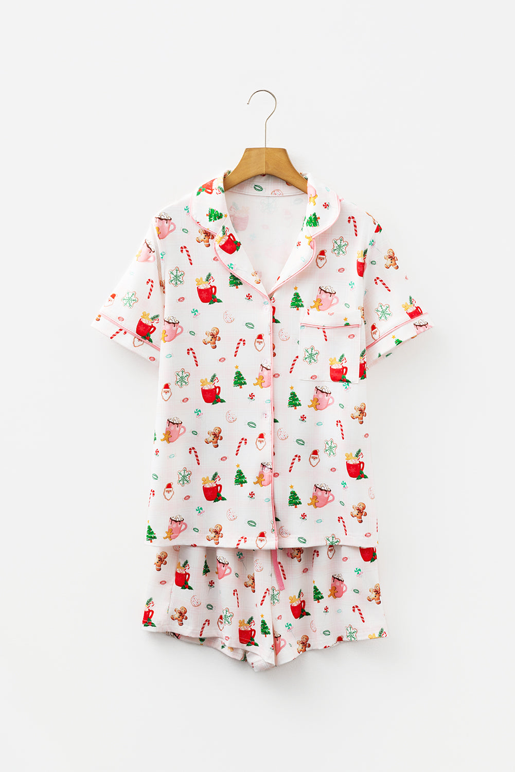 White Christmas Spirits Pajama Set