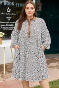 Plus Size Leopard Print Mini Dress
