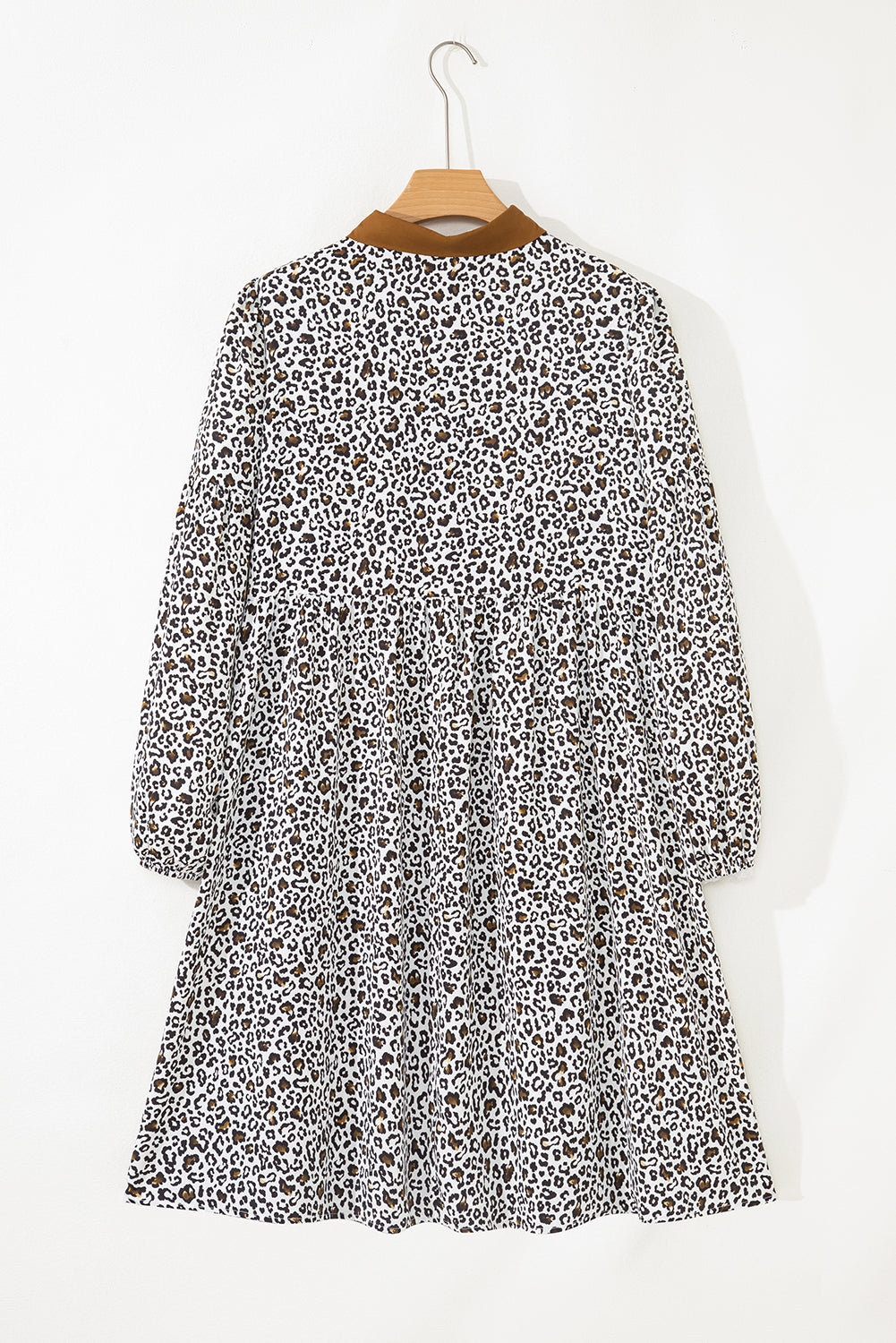 Plus Size Leopard Print Mini Dress