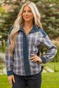 Gray Plaid Corduroy Jacket
