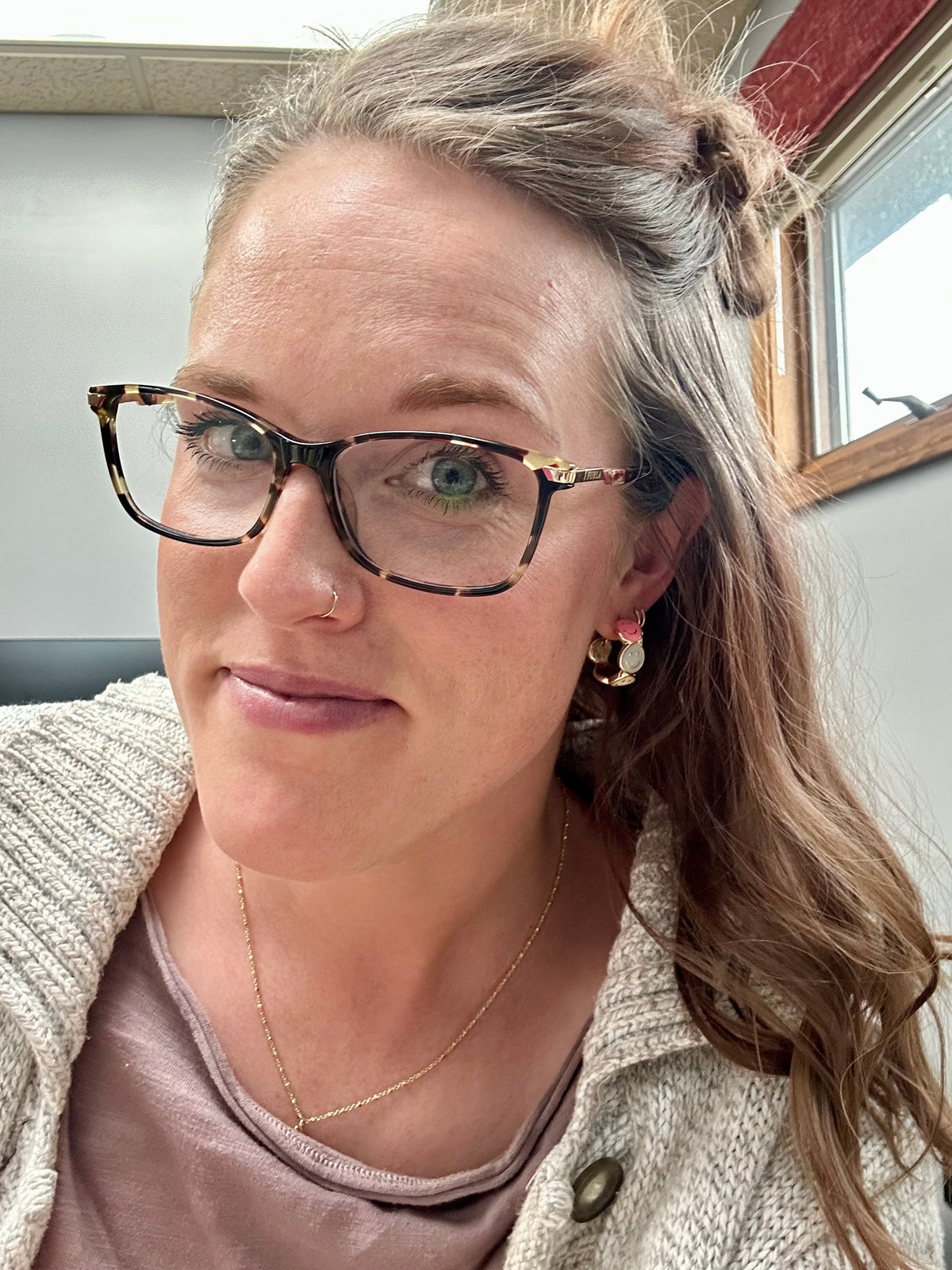 Adorable Smiley Face Hoop Earrings