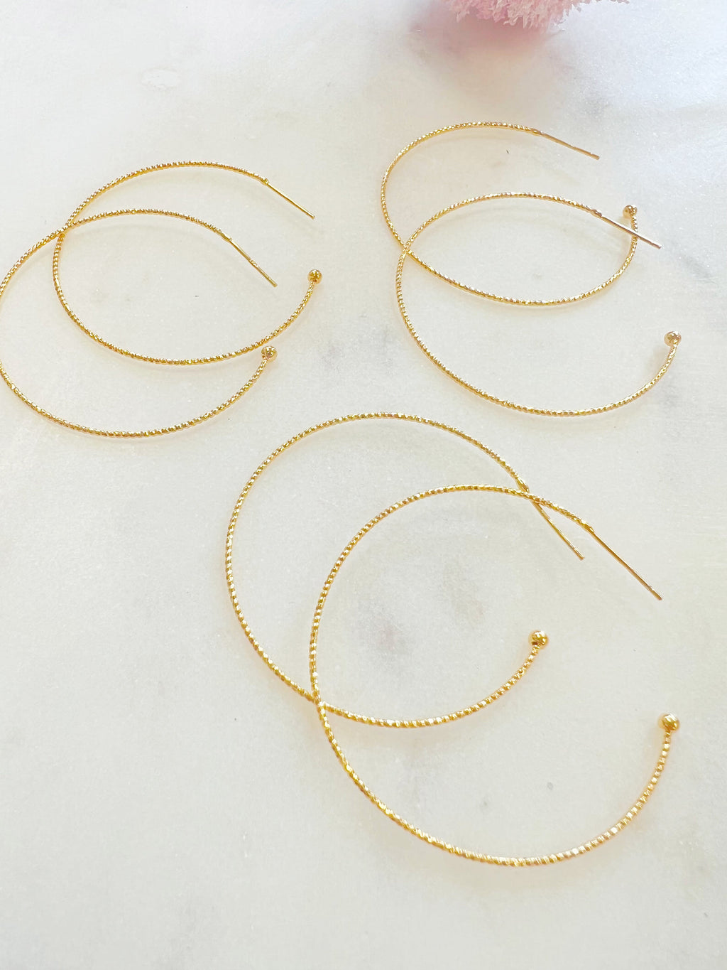 Dainty Gold Plated Hoops