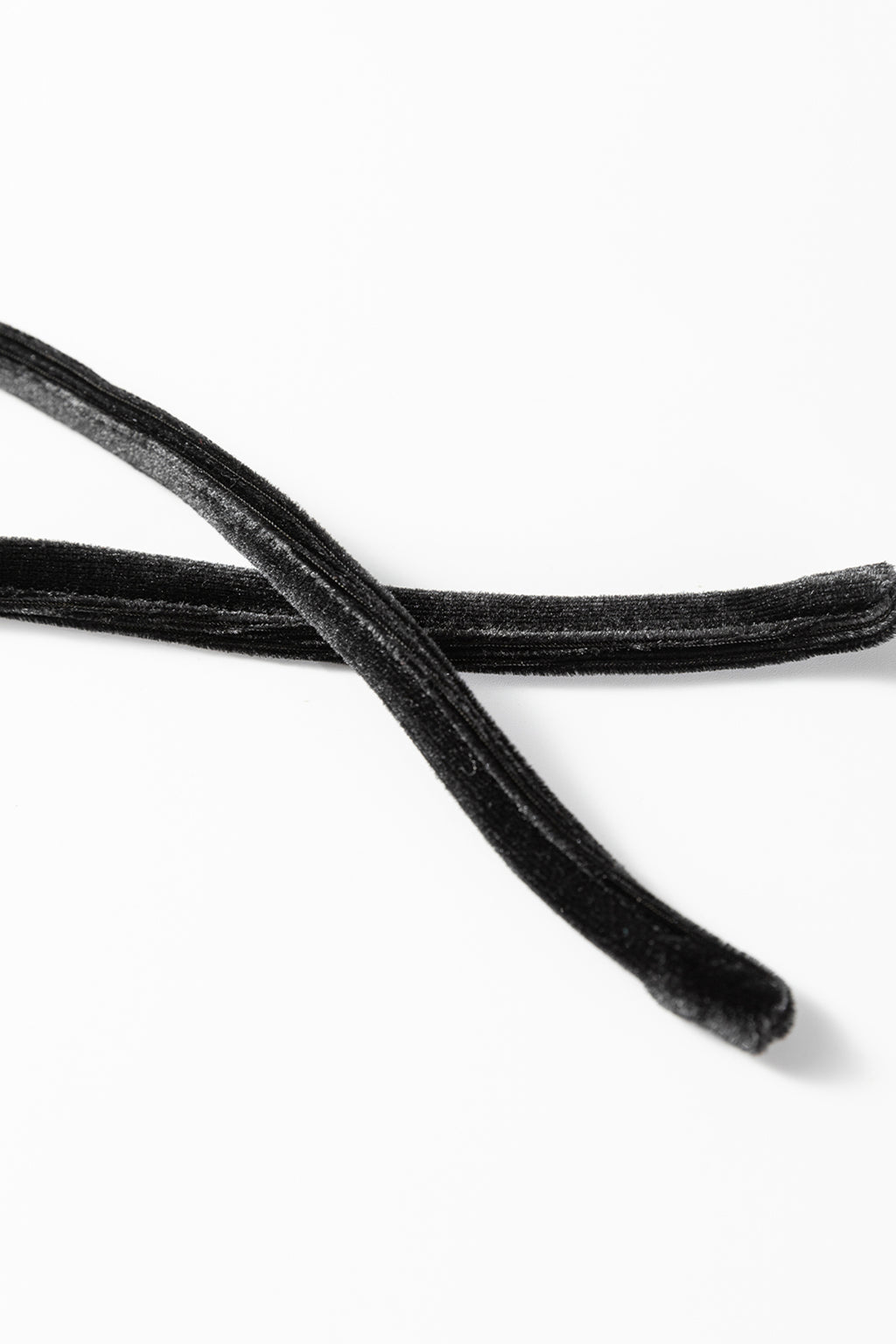 Black Velvet Drawstring Pants