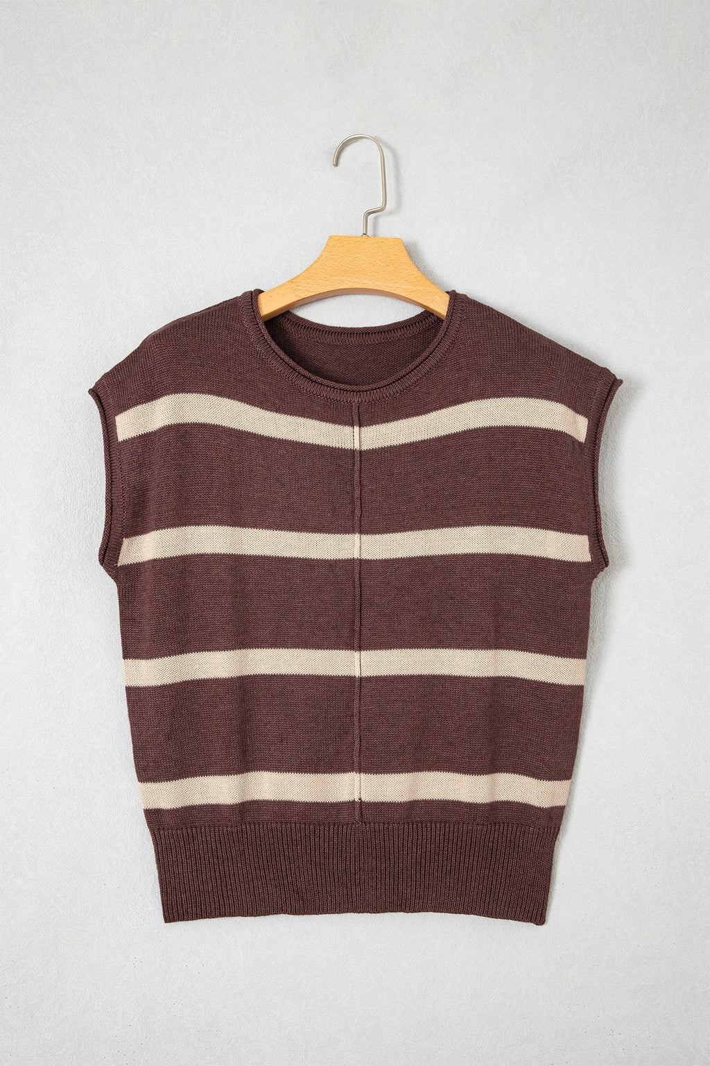 Western Stripe Short Sleeve Knit Top