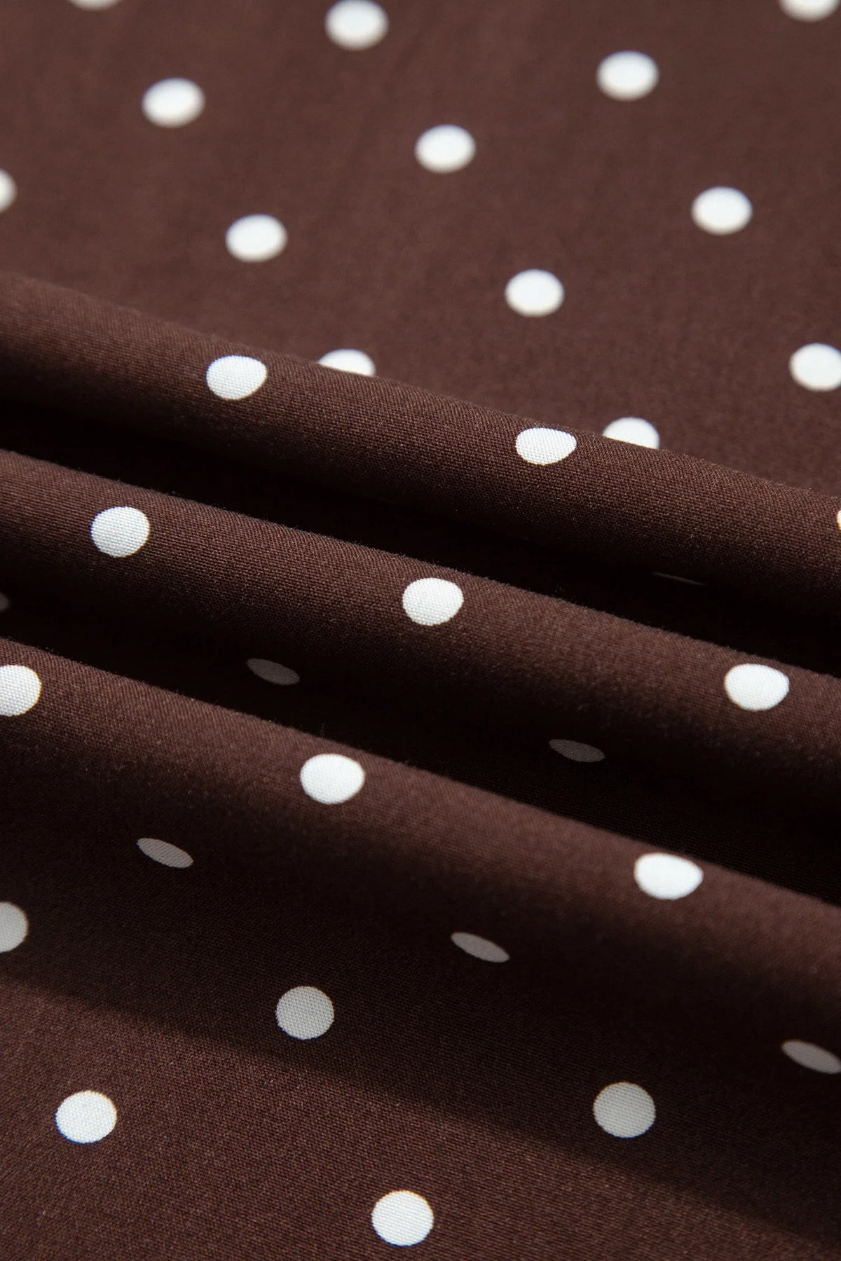 Polka Dot Lace Hem Midi Skirt