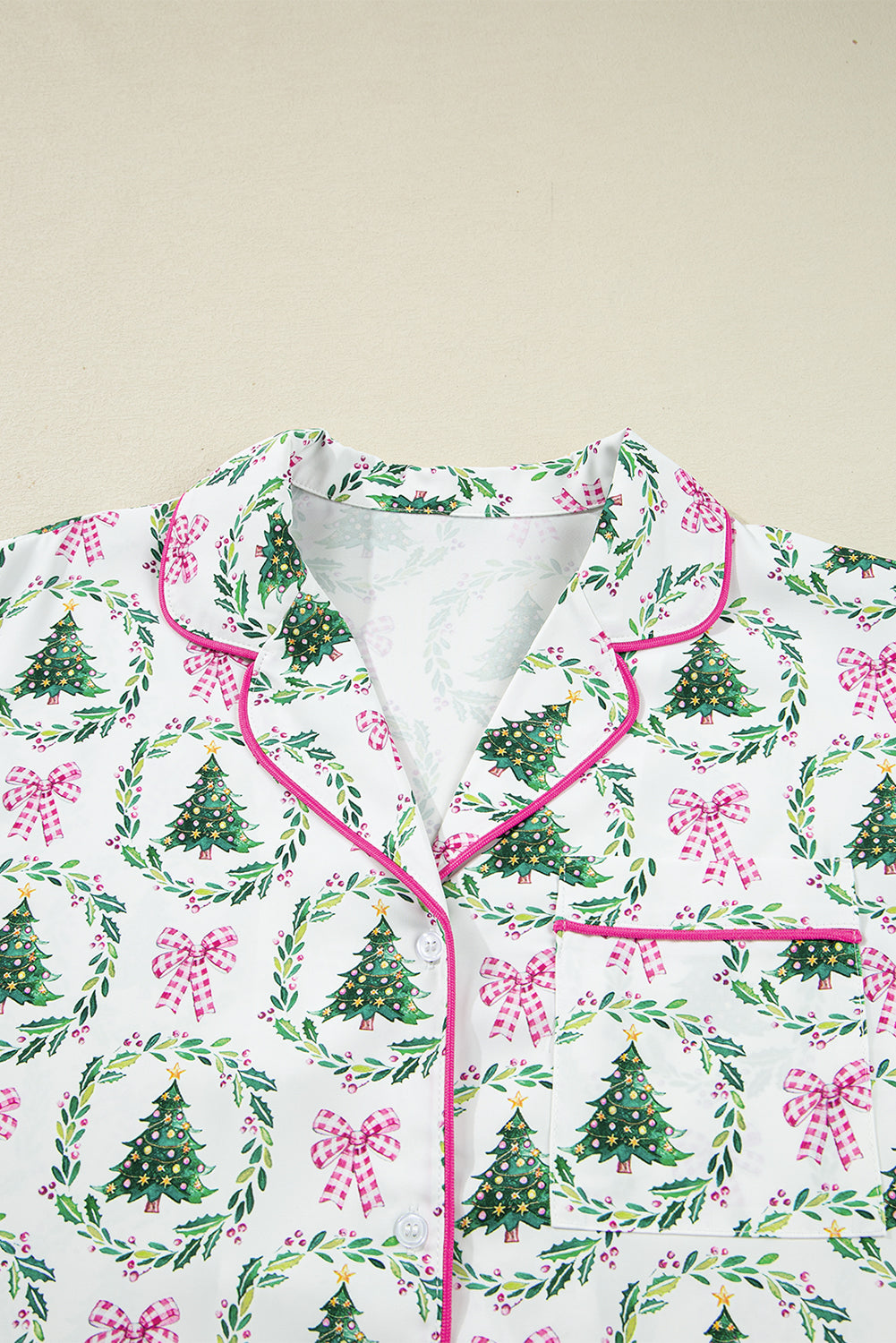 Christmas Pajama Short Set