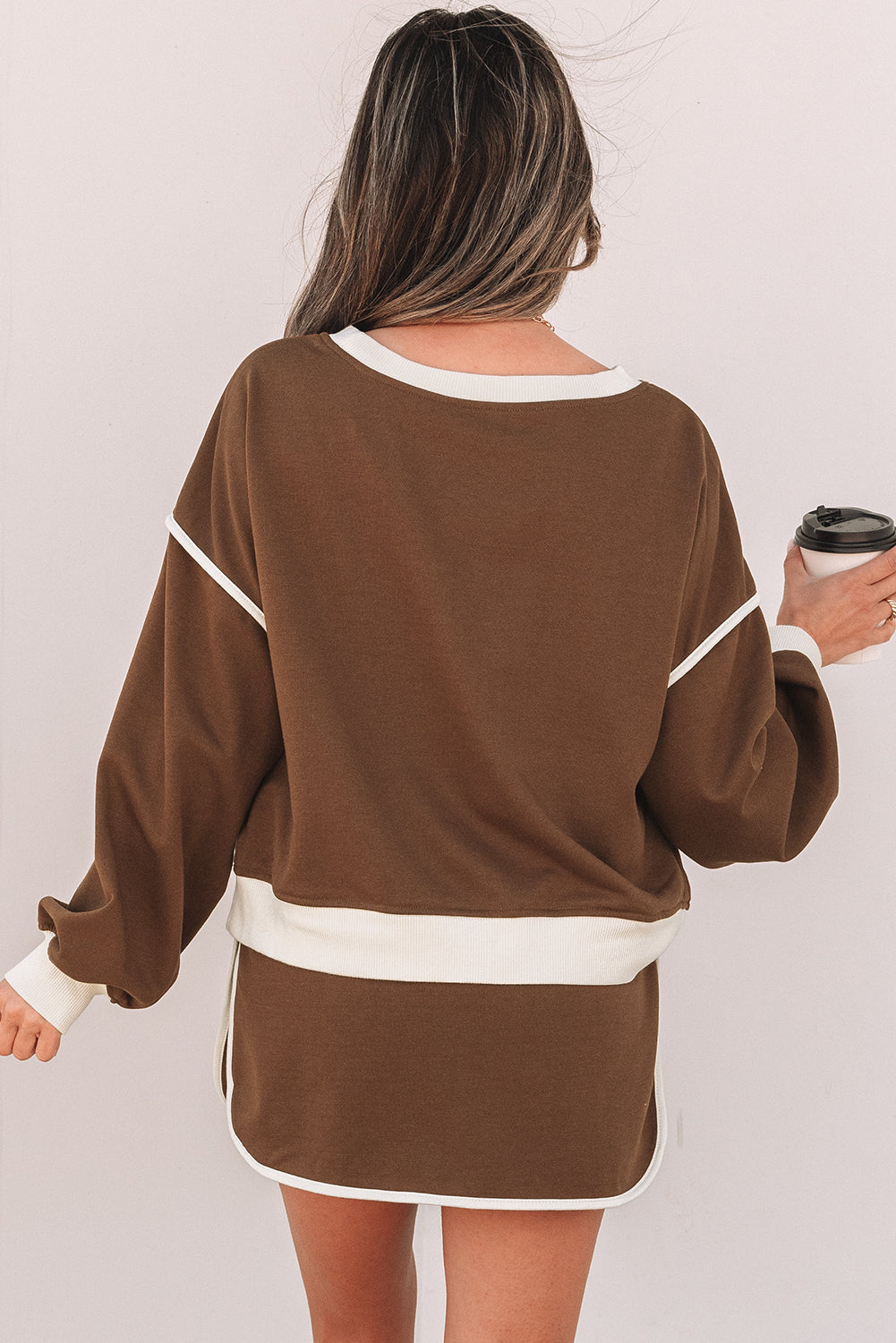 Evergreen Contrast Skort Set