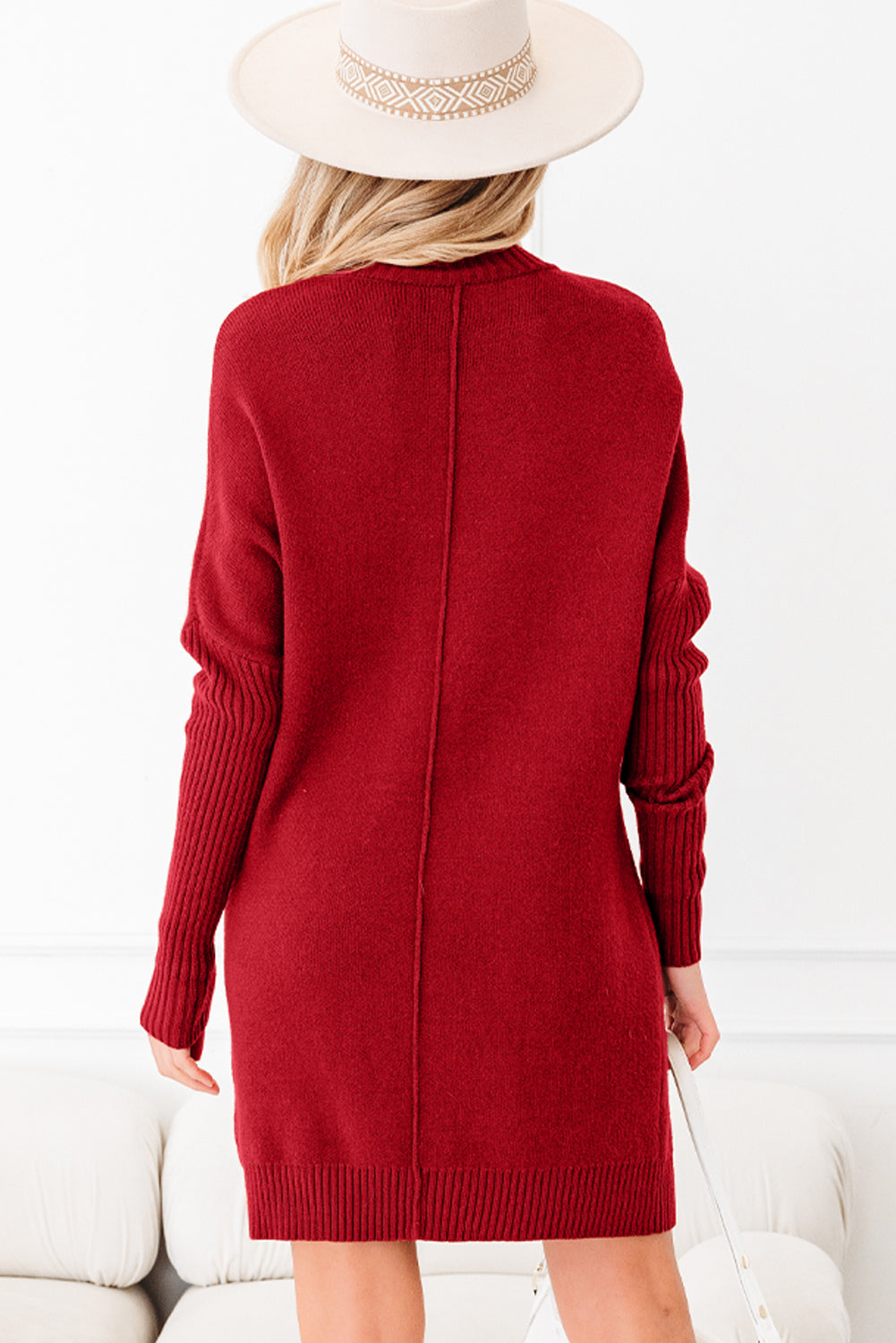 Sweater Dress with Front Pockets