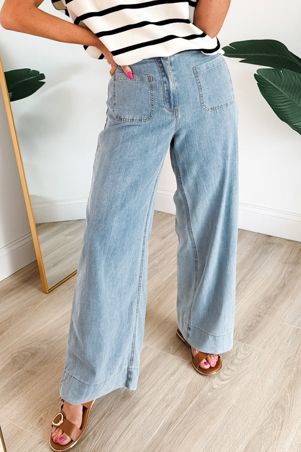 Beau Blue Pocket-Detail Jeans
