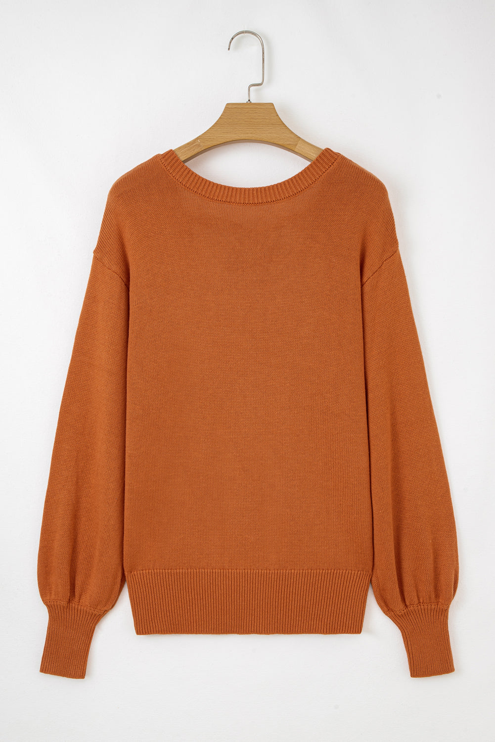 Gold Flame Drop-Shoulder Sweater